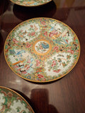 Antique Chinese Porcelain Collection Of Eight 200 Years Old Plates