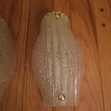 Mid Century Modern Style Deco Crystal Pair of Sconces