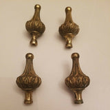 Rare Set of Antique Gilt Bronze Finials