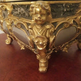 Antique Gilded Age Large Bronze Jewel Box