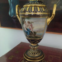 Antique Royal Vienna Porcelain Gold Urn Nude