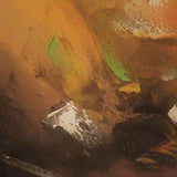 Vintage Abstract Painting Mid century Modern Expressionist