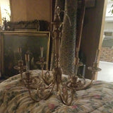 Large Vintage Gilt Bronze French Chandelier