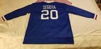 Branko Segota New York Arrows Long Sleeve Soccer Jersey, Size Large - Diamonds Sapphires Rubies Emeralds