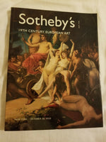 Sotheby's auction catalog 19th century European art New York October 28, 2003 - Diamonds Sapphires Rubies Emeralds