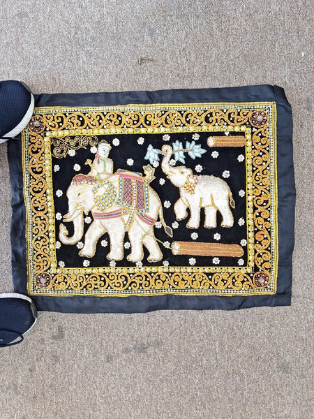 Vintage Handmade Indian Textile 22" X 16"