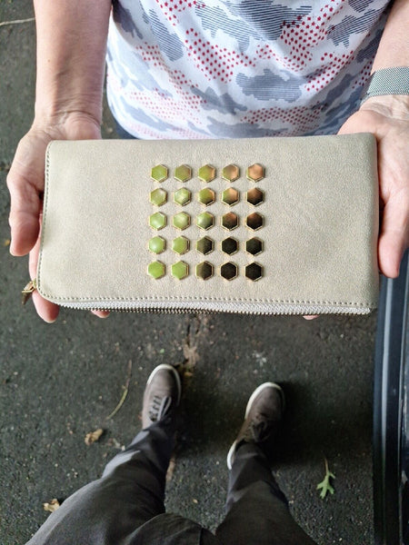 Ladies Beige Wallet or Clutch by TOGO an Israeli Company