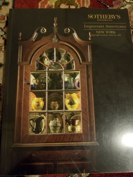 Sotheby's important Americana New York January 24 through 30th 1995