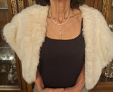 Tahari Arthur S. Levine Faux Fur Vest Size Small