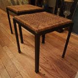 Mid century Modern Vintage Danny Ho Fong Pair Of Ottoman Stools