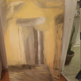 Vintage Abstract expressionist Pastel Painting #93508