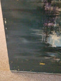 Mid century Modern Abstract Painting Signed Findlay Galleries Chicago