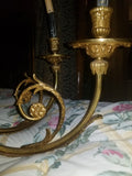 Large Vintage Gilt Bronze French Chandelier