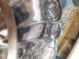 Vintage Pair Of Silver Plated Fruit Dishs With Handles Perfect Condition