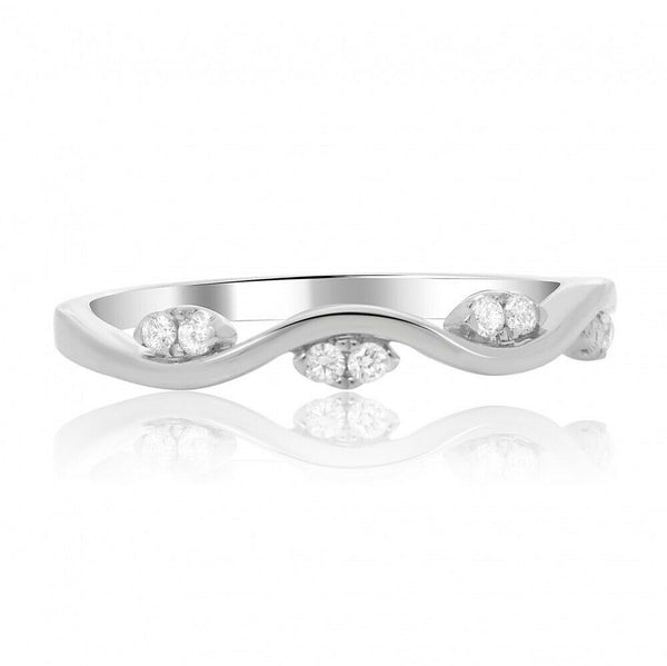 14K Stackable Ring with Diamonds