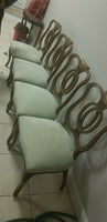 Set Of 7 Semiantique  Adam Style Solid Wood Chairs Good Condition - Diamonds Sapphires Rubies Emeralds