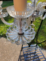 Antique Baccarat twist crystal chandelier