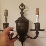 Pair of Antique E.F. Caldwell Classical Sconces