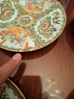 Antique Chinese Porcelain Collection Of Eight 200 Years Old Plates