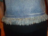 Michael Kors Lady's Denim 100% Cotton Size Small Top - Diamonds Sapphires Rubies Emeralds