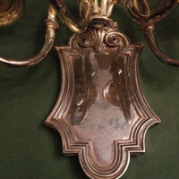 Pair Of regency Antique Palace Silver Sconces