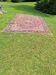 Vintage Estate 1970's Heriz Oriental Rug Hand Knotted 100% Wool 9' 8" x 13' 4"