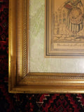 Framed Engraving by J.G. de Sainte Sauveur and Labrousse "Marchande de Fruit"