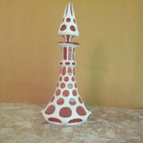 A 19th Century Moser Overlay Large Bohemian Perfume Bottle