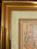 Framed Engraving by J.G. de Sainte Sauveur and Labrousse "Femmes Cauchoises"