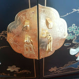 Chinese Black Lacquer Commode