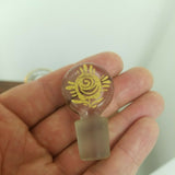 A Vintage Baccarat Gold Painted Bottle