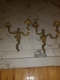 Pair of antique chinoiserie French Bronze Sconces