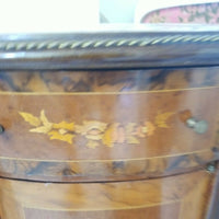Wooden Irregularly Shaped Wooden  Commode