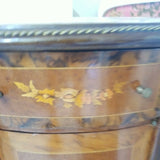 Wooden Irregularly Shaped Wooden  Commode