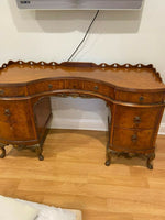 Antique wooden desk or Vanity with drawers