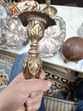Pair Of Vintage Brass Candlesticks 13" Tall