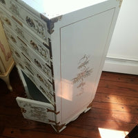 White Lacquer Antique Chinese Commode