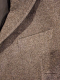 Fay Men's Tweed Wool Blend Jacket With Elbow Patches Made In Italy Size 42