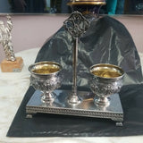 Sterling Silver 925 Salt And Pepper Holder Made In Isra