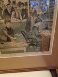 1900 Puck Lithograph of "Puck Proposes That The Country Post Offices Be Given To