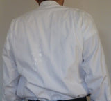 Paul Fredrick 80's Two Ply Pinpoint Oxford White Monogrammed PN French Cuffs