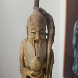 Antique Chinese Carved Lamp