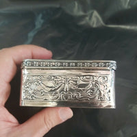 Antique Carved Silver Box Made In Germany