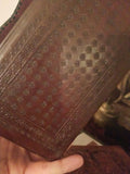 Vintage Leather Collection of 4 Jewelry Boxes Embossed