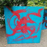 Mid Century Modern 3 Painting Abstract Collection