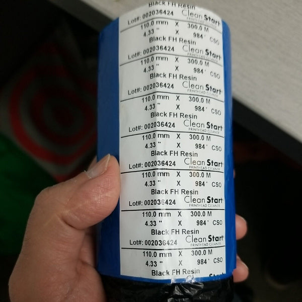 Clean Start Black FH Resin Printhead Cleaner Roll 110 mm x 300 m (4.33" x 984')