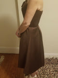 Brown Satin Dress