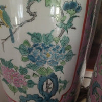 Antique Chinese Porcelain Pair Of Lamps