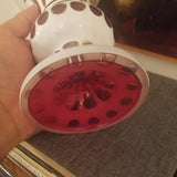 Vintage Bohemian Glass Overlay Moser Vase