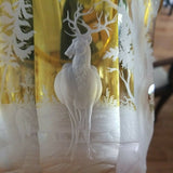 Museum quality 1850's Large Bohemian Glass Moser